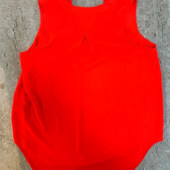 Philosophy Bright Pink/Coral Flowy High/Low Sleeveless Shirt Size Small - Picture 2 of 3